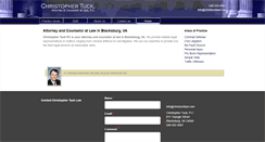 Desktop Screenshot of christucklaw.com