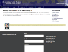 Tablet Screenshot of christucklaw.com